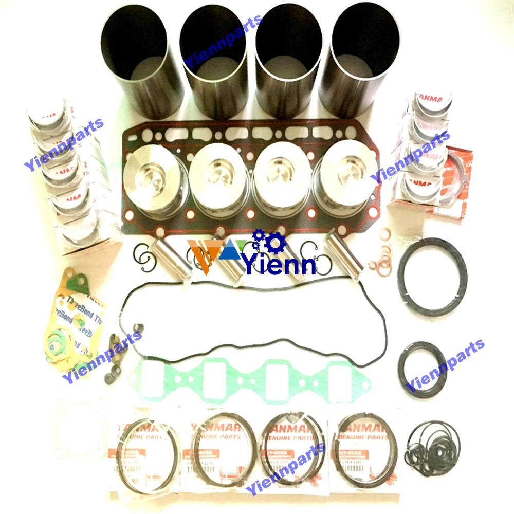 

4TNE82 4TN82E 4D82E Overhaul Rebuild Kit With Liner Piston Ring set For Yanmar Excavator Tractor Engine Repair Parts