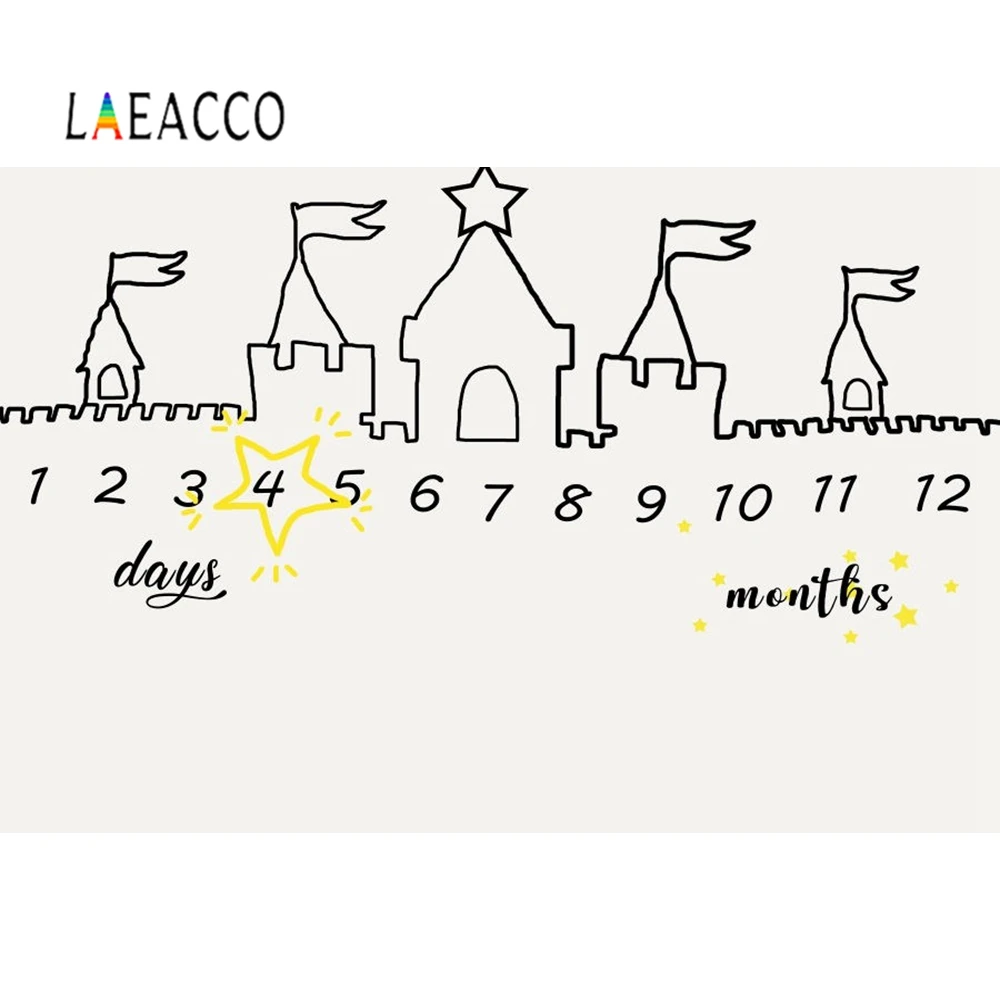 

Laeacco Photograpy Backdrop Kids Birthday Party New born Baby Shower Stick Figure Vinyl Photography Backgrounds For Photo Studio