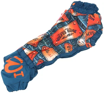 

FOR MY DOGS FOR MY DOGS jumpsuit for dachshunds blue / orange for FW741-2019 MT boys