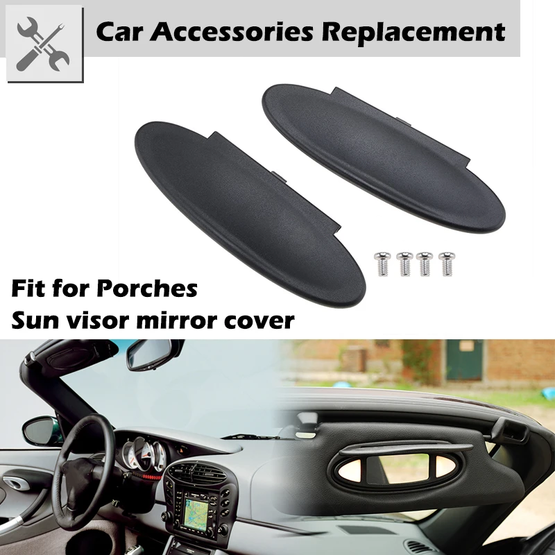 Sun Visor Car Vanity Mirror Cover Replacement Fit For Porsche 996 997