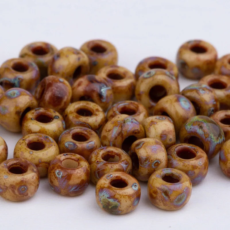 Тайдиан Пикассо стиль японский жемчуг Miyuki Seedbeads 4 мм 6/0 в одежде браслет ожерелье для изготовления ювелирных изделий 5 г около 60 шт - Цвет: 4519