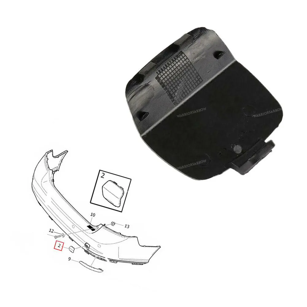 Rear Bumper Tow Hook Eye Cover Cap For Volvo S40 2008-2013 Car Rear Bumper Hook Cover