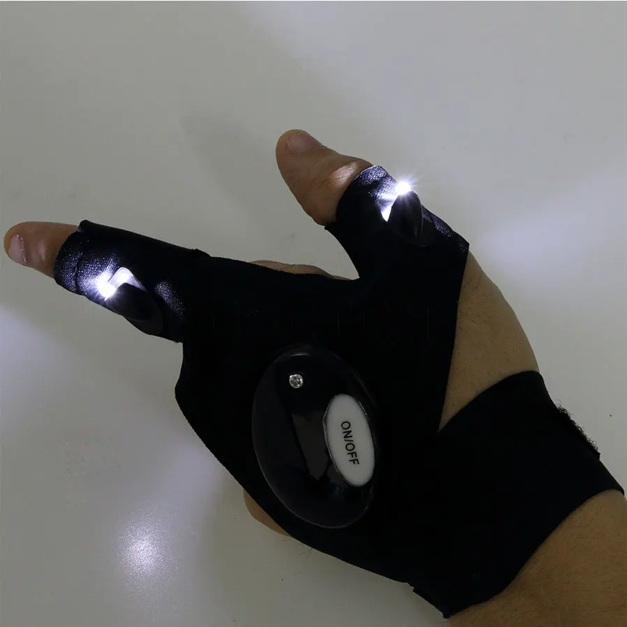 1 шт. Вечерние перчатки с правой и левой рукой светодиодный светильник для охоты