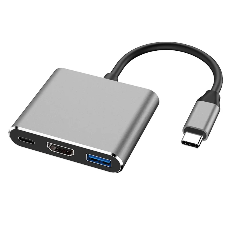Адаптер USB type C высокого качества 3 в 1 с высокой скоростью передачи|Док-станции для
