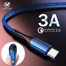 KSTUCNE usb type C кабель USB C кабель передачи данных для быстрой зарядки для samsung Galaxy S9 S8 Plus для Xiaomi Mi 8 зарядный кабель для мобильного телефона