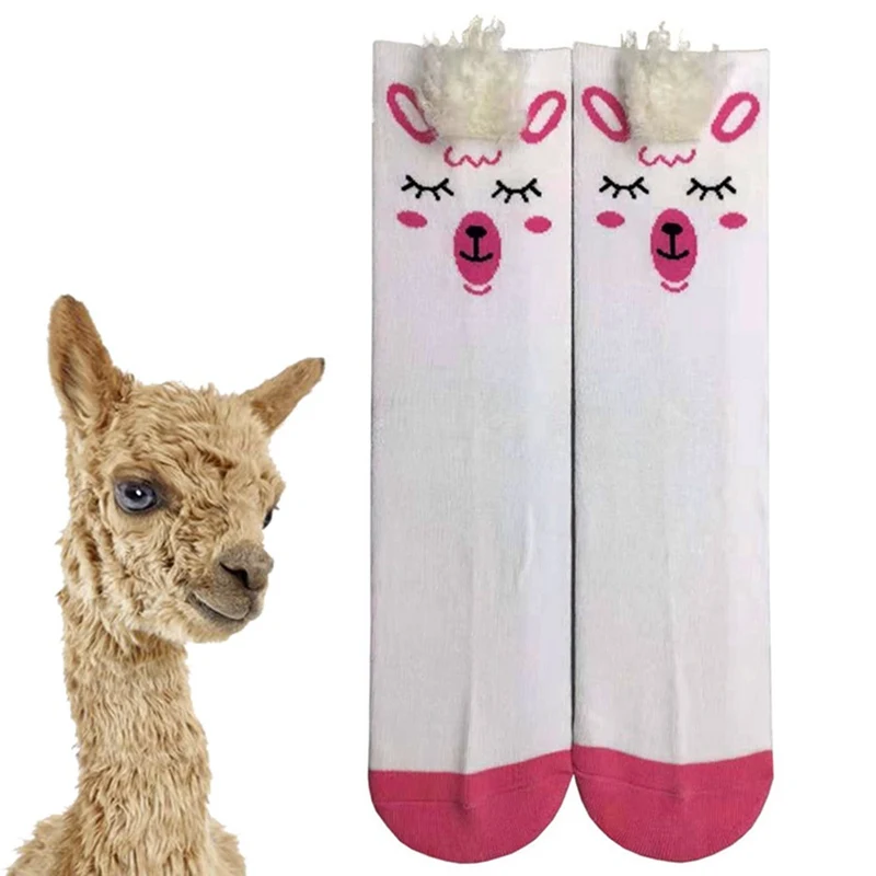 1pair3D Женская стильная футболка с изображением персонажей видеоигр носки Alpaca вечерние шаблон горячий нейтральный модные хлопковые носки женские носки с рисунком из тепла падение