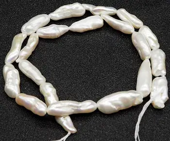 

New Arrivals Unique 20-30MM Baroque Irregular 100% AA Natural Freshwater Pearl Strand Bead Earring Fine Jewelry Loose Beads DIY