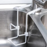 Durable Sink Caddy Sink Sponge Holder Small Kitchen Bathroom Metal Organizer Liquid Dish Drainer Faucet Rack Shower Convenient 4