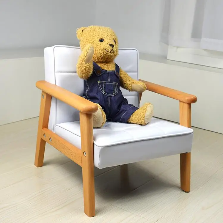 Children's Sofa Boy Girl Baby Sofa Chair Princess Reading Solid Wood Sofa Kindergarten Double Small Sofa - Цвет: Old farmer  21