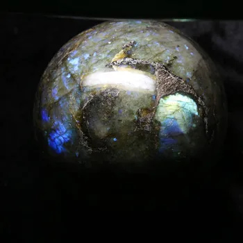 

OO390096 AAAAA+++NATURAL Labradorite Crystal Sphere Ball Gem Stone reiki