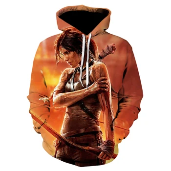

2020 Fashion Mens Womens Sweatshirt Newest design Hoodie Game PUBG Mobile Tomb Raider/Uncharted 3d Print Casual Pullovers
