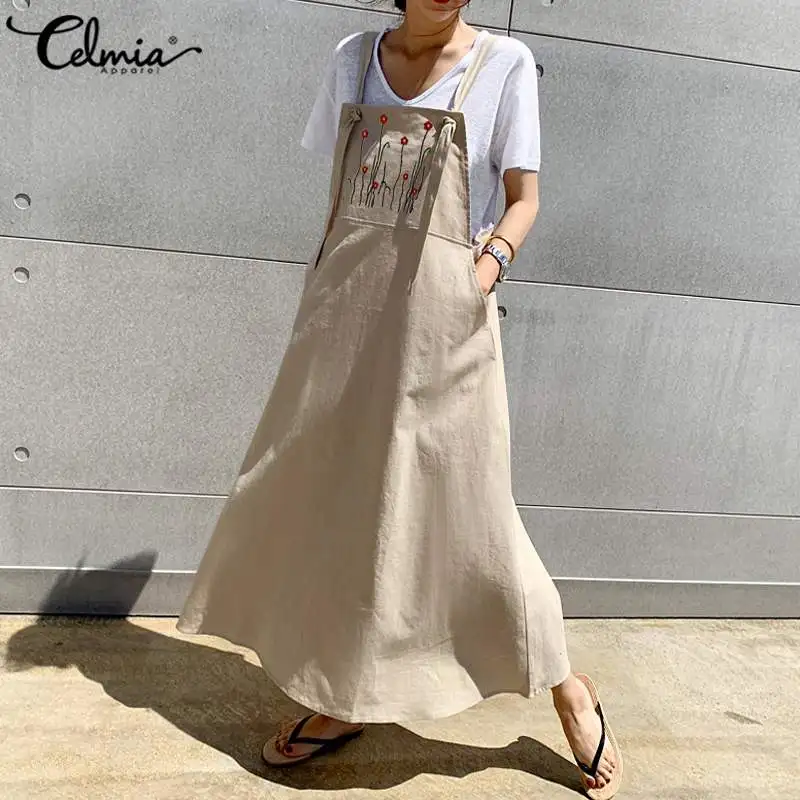 DUMA  2019 2 pieces set Linen Open back summer dress Casual A-Line Vintage retro.Eco chick more colors available.Customizable