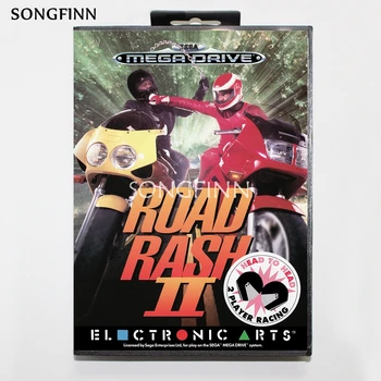 

16 bit MD Memory Card With Box for Sega Mega Drive for Genesis Megadrive - Road Rash 2 EU