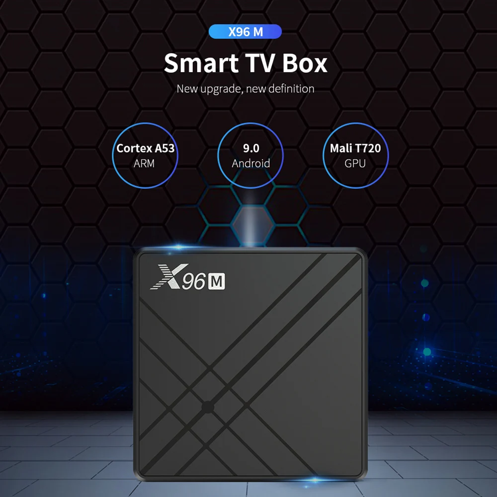 X96M Smart tv Box Android 9,0 Allwinner H603 Четырехъядерный 4 Гб ram/64 ГБ rom 2,4G WiFi Поддержка tf-карты 6K HD медиаплеер телеприставка