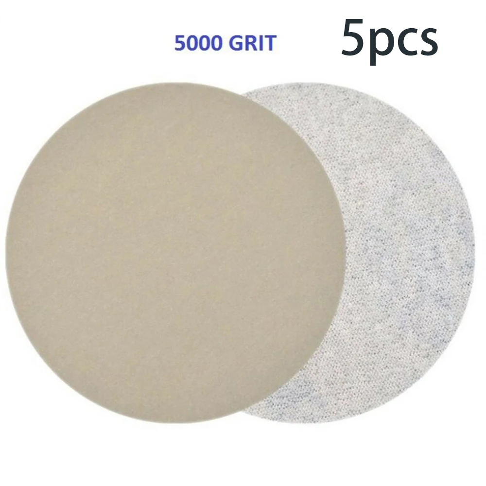 20pcs Hook Loop Sanding Disc 5inches 3000 5000 7000 10000 Grit Woodworking Sand Paper Polisher Discs | Инструменты