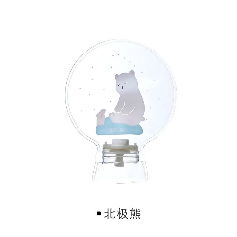 Polar bear 2351 мультяшная прозрачная Портативная сумка для орошения, теплая ручная сумка, теплая сумка для воды, для дома, для дома, для всей семьи, теплая - Цвет: Polar bear
