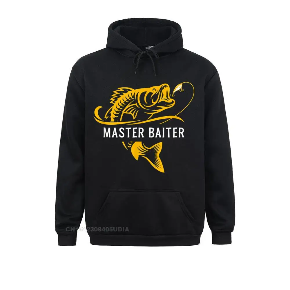 Master Baiter - Funny Fishing T-Shirt__B9111 Sweatshirts Long Sleeve Custom Cheap Men Lovers Day Hoodies Custom Hoods  Master Baiter - Funny Fishing T-Shirt__B9111black