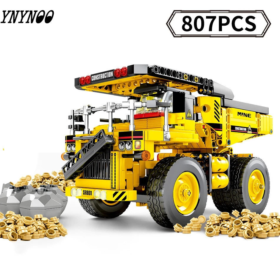 

807pcs Dump Truck Building Blocks compatible legoing Technic Tipper Car Engineering City Construction Bricks Toys For Children