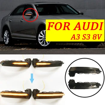 

2pcs for Audi A3 S3 8V 2013 2014 2015 2016 2017 LED Turn Signal Indicator Class Car Rear View Mirror Indicator
