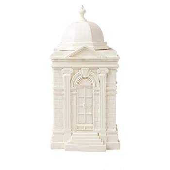 

European Style Money Box Counter Coin Bank Castle Creative Ornament Resin Material Decoration Home Skarbonki Piggy Store ED50MB