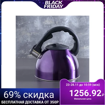 

Whistling kettle 2.1 L "Modern", fixed handle, purple