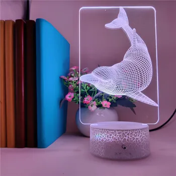 

Animal Dolphin Show LED Table Lamp for Children Event Prize Bedroom Decoration Toys Gift Led Night Light Smart Phone Control