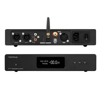 

NEW TOPPING D70 Bluetooth LDAC 5.0 CSR8675 AK4497*2 USB DAC AK4118 Receiver XMOS XU208 DSD512 Native 32Bit/768kHz Hi-Res audio