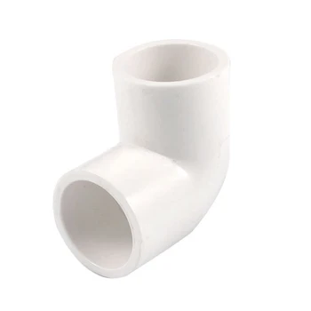 

5 Pieces 20mm Dia 90 Angle Degree Elbow PVC Pipe Fittings Adapter Connector White