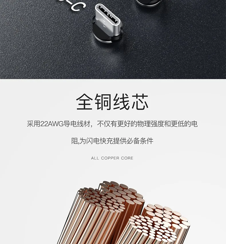 Bozhu Магнитный Micro USB кабель для iPhone samsung type-c зарядная зарядка магнит Зарядное устройство USB type C кабели для мобильных телефонов