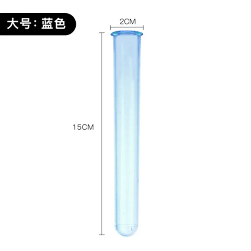 Blue15cm 10 шт. акриловая пробирка Shot инструмент для коктейлей мартини Текила Миксер для вина пивной понг бар KTV бар ночной клуб бармен аксессуары - Цвет: Blue15cm