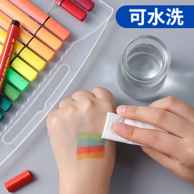 Neoera-Washing Watercolor Pen Children DIY Painted Graffiti Color Pen 12-Color Pen Set 721