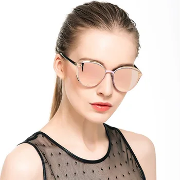 

Vintage Round Metal Frame Polarized Sunglasses Women 2020 Retro Cat Eye Brand Designer Sunglasses Trending Fashion Wholesale