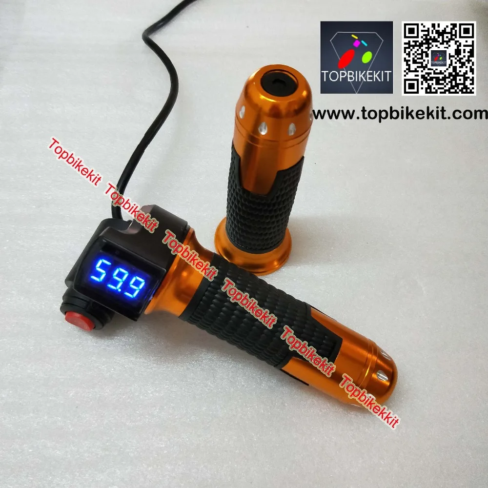 24V36V48V60V72Twist GripsThrottle Handlebars LED Display with 3Speed Switch  (1)