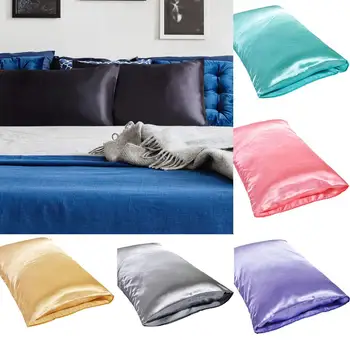

Simulation silk pillowcase Luxury simulation silk pillowcase Standard / Large /Extra large Silk pillowcase Home textile products