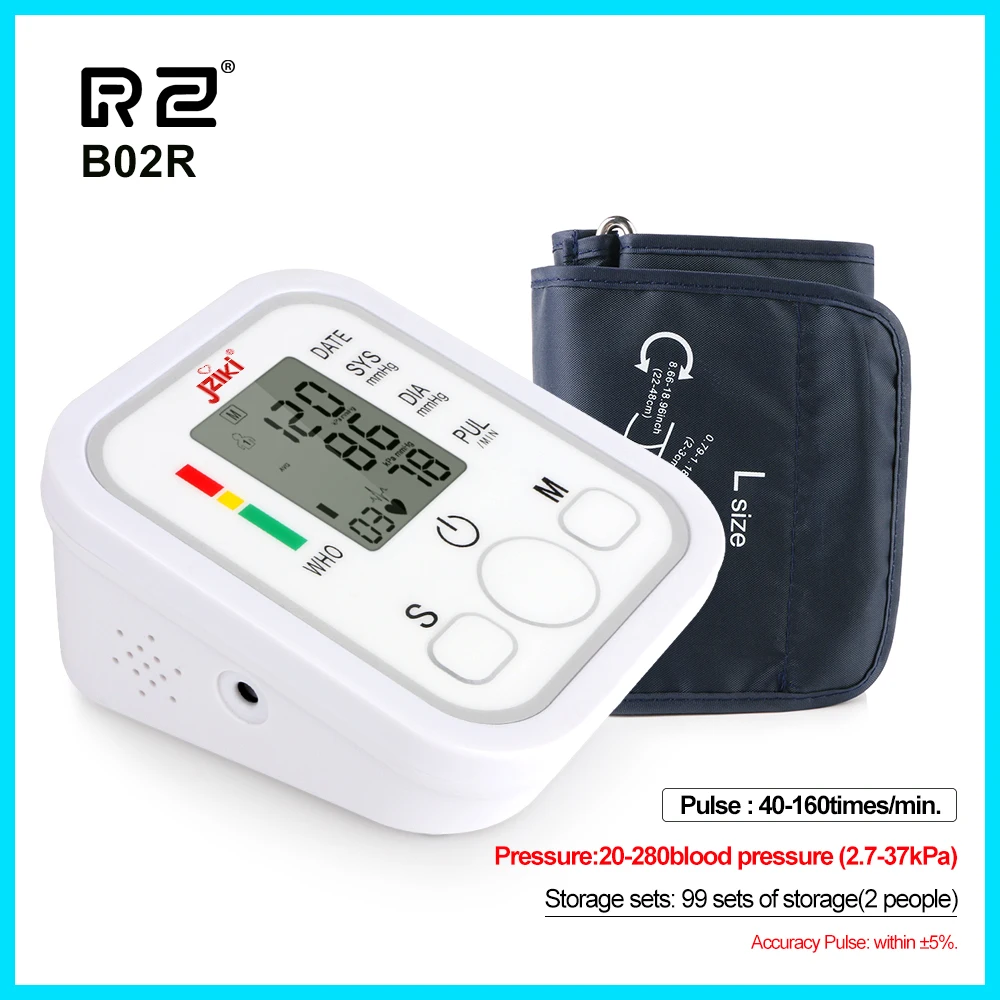 Dario Blood Pressure Monitor For Home Use Gen2 Automatic Machine, LCD  Backlit Display, Large Adjustable Arm Cuff