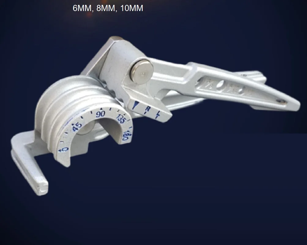 6MM, 8MM, 10MM copper pipe, aluminum, soft iron tube hand bender manual bending machine tool air conditioner repairing hardware