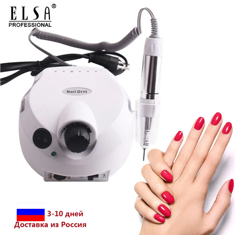 Najtaniej 35000RPM elektryczna wiertarka do paznokci maszyna do Manicure aparatura do Manicure Pedicure pilnik do paznokci narzędzia wiertła polski bity zestawy narzędzi