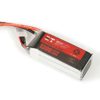 

BT 14.8V 1300mAh 95C 4S Lipo Battery XT60 Plug for Wizard X220 FPV Emax Nighthawk 250 RC Drone FPV Racing