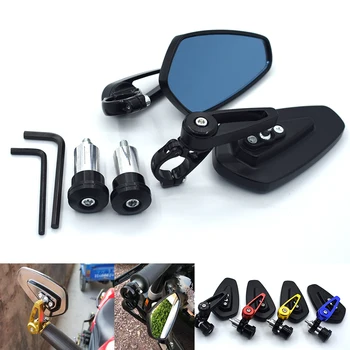 

Universal 22mm 7/8" motorcycle handlebar rear view mirror side mirror For Kawasaki Ninja 500R EX500 650R EX650 ER-6F ER-6N Z750S