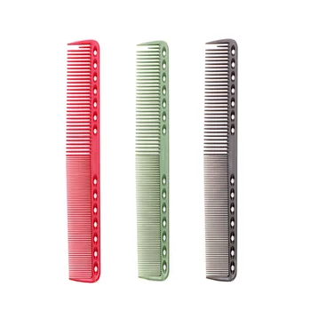 

3pcs Hairdressing Combs Professional Haircut Comb Heat Resistant Barber Combs (Grey Rosy and Green)