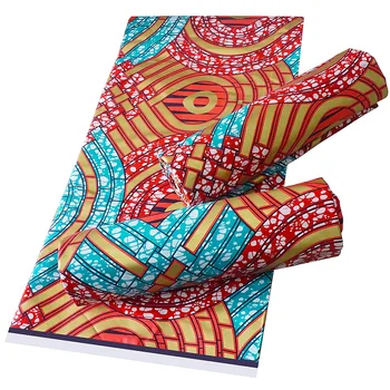 

Fashion African Wax Printing Fabric Ankara New Bintareal Wax High Quality 100% Cotton 6 yards Wholesale For Party Dress