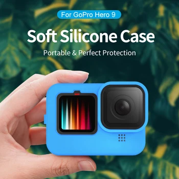 

Soft Protective Silicone Sleeve Cases for GoPro Hero 9 protective case complete housing for Gopro 9 Action Camera Accessoriess