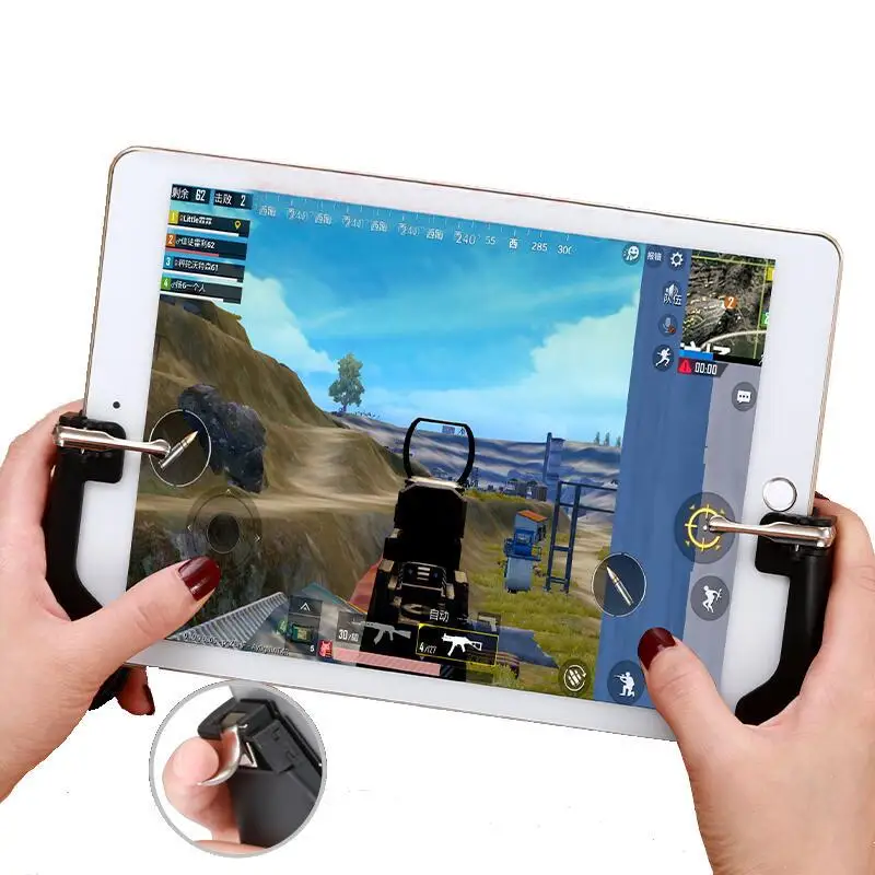  Professional Tablet Game Trigger Fire Button For IOS Game Grip Handle Aim Key L1R1 Controller For A