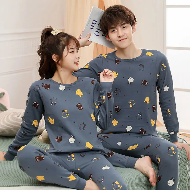 Teens Pijamas Long Sleeve Cotton Pyjamas Kids Clothes Sets Cartoon Big Boy  Sleepwear Cute Pajamas For Girls 10 12 14 16 18 Years - AliExpress