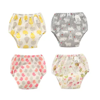 

Baby Boys Girls Reusable Nappies Panties Baby Cloth Diapers Washable Infants Children Baby Cotton Training Pants Nappy Panties