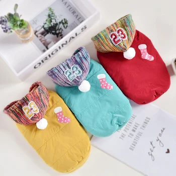 

Christmas Stocking Dog Clothes Fur Hoodie Costumes XS XXL XXXL Small Medium Vest Coat Pet Cat French Bulldog Jacket Winter Warm