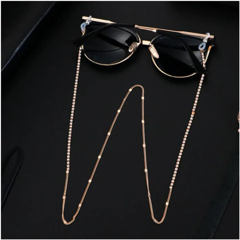 Sunglasses Masking Chains For Women Acrylic Pearl Crystal Eyeglasses Chains Lanyard Glass 2021 New Fashion Jewelry Wholesale
