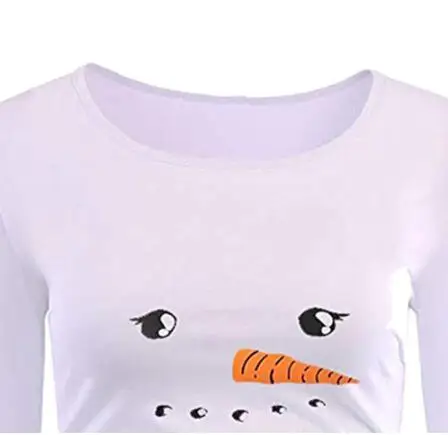 Najtaniej Boże narodzenie ciąża T shirt kobiety z długim rękawem kreskówkowe bałwany t shirt najlepsze ubrania macierzyństwo topy