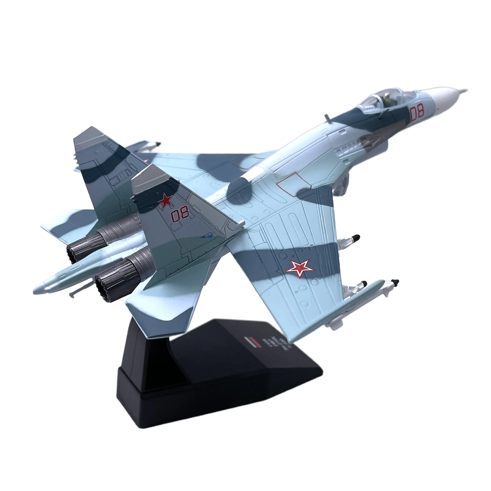 Russian Sukhoi Su-27 Plane Model Airplane Model Aircraft Model 1/100 Scale Diecast Alloy Airplanes Planes Collection