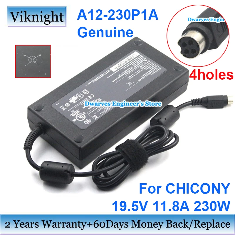 Оригинальный 19 5 V 11.8A AC адаптер A12 230P1A для Clevo P170EM P770DM G P651HS евроком SKY X6